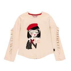 Camiseta malha "óculos"...