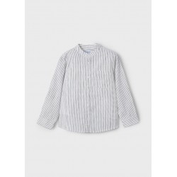 Camisa m/comp. gola riscas