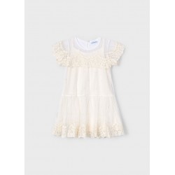 Vestido tul bordado