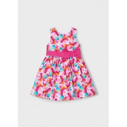 Vestido estampado - magenta