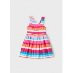 Vestido riscas c/laço -...