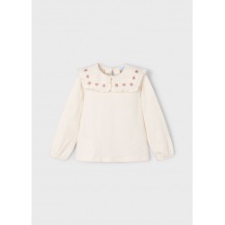 Blusa gola folhos - macchiato