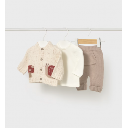 Conj. calça 3 peças tricô