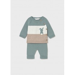 Conj. calça tricot - verde...