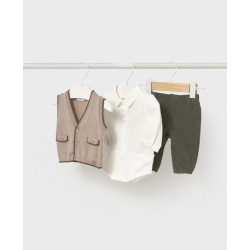 Conj. calça body colete