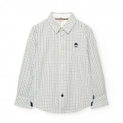 Camisa poplin quadros para...