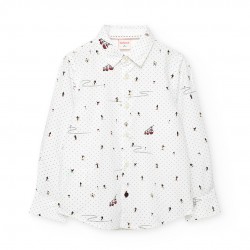 Camisa poplin estampado...
