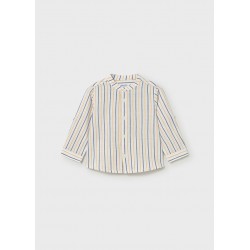 Camisa m/comp. linho gola pad