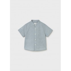 Camisa linho m/comp. gola pad