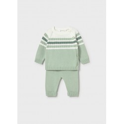 Conj. calça tricot - alga