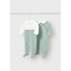 Set 2 babygrows comp. - aqua