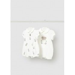 Set 2 babygrows curtos