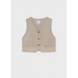 Colete linho c/ botões