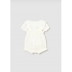 Conj. jardineira tricot